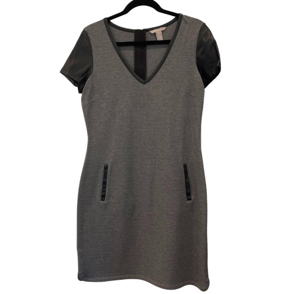 Banana Republic Dress with Faux Leather Details